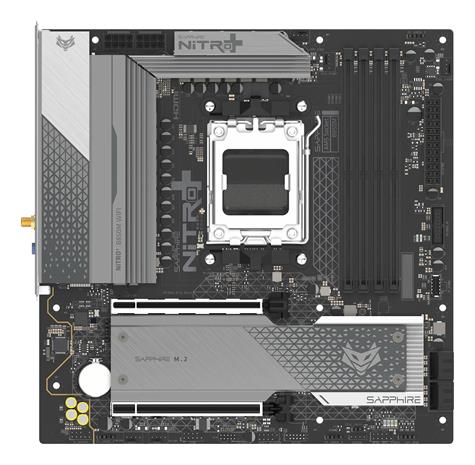 Sapphire NITRO+ B850M WIFI Emolevy - AMD B850 - AMD AM5 socket - DDR5 RAM - Micro-ATX