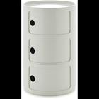 Kartell Componibili New Big Säilytys 3 Osiolla - Sivupöydät & Apupöydät Abs Valkoinen - 492303
