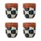 Bloomingville Check muki 4-pack Sininen – kuva 1