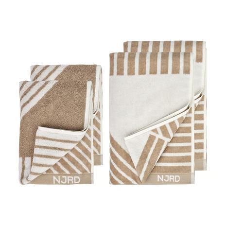 NJRD Stripes pyyhesetti 4 osaa - Beige