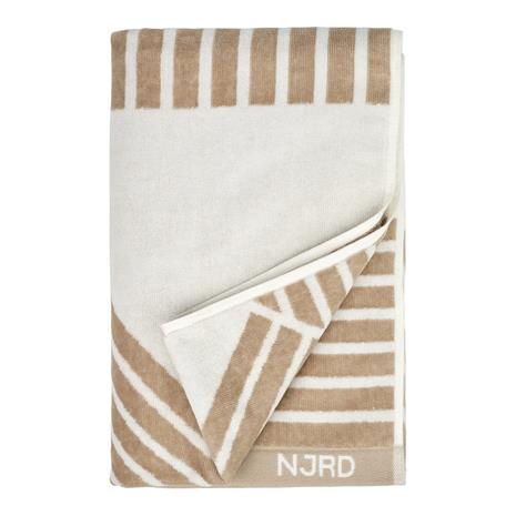 NJRD Stripes kylpypyyhe 70x140 cm Beige