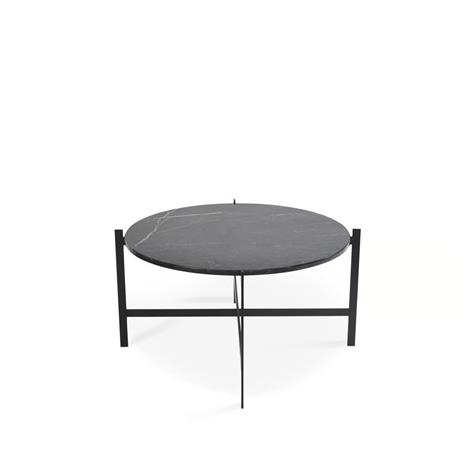 OX Denmarq Deck Large Pöytä, Marmori Musta/Musta
