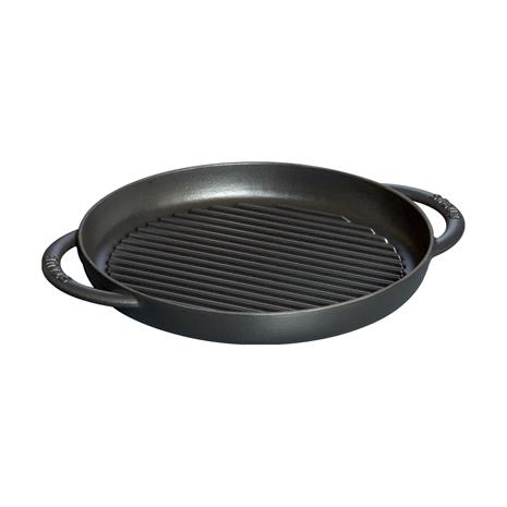 Staub Pure Grilli grillipannu, pyöreä 26 cm, musta