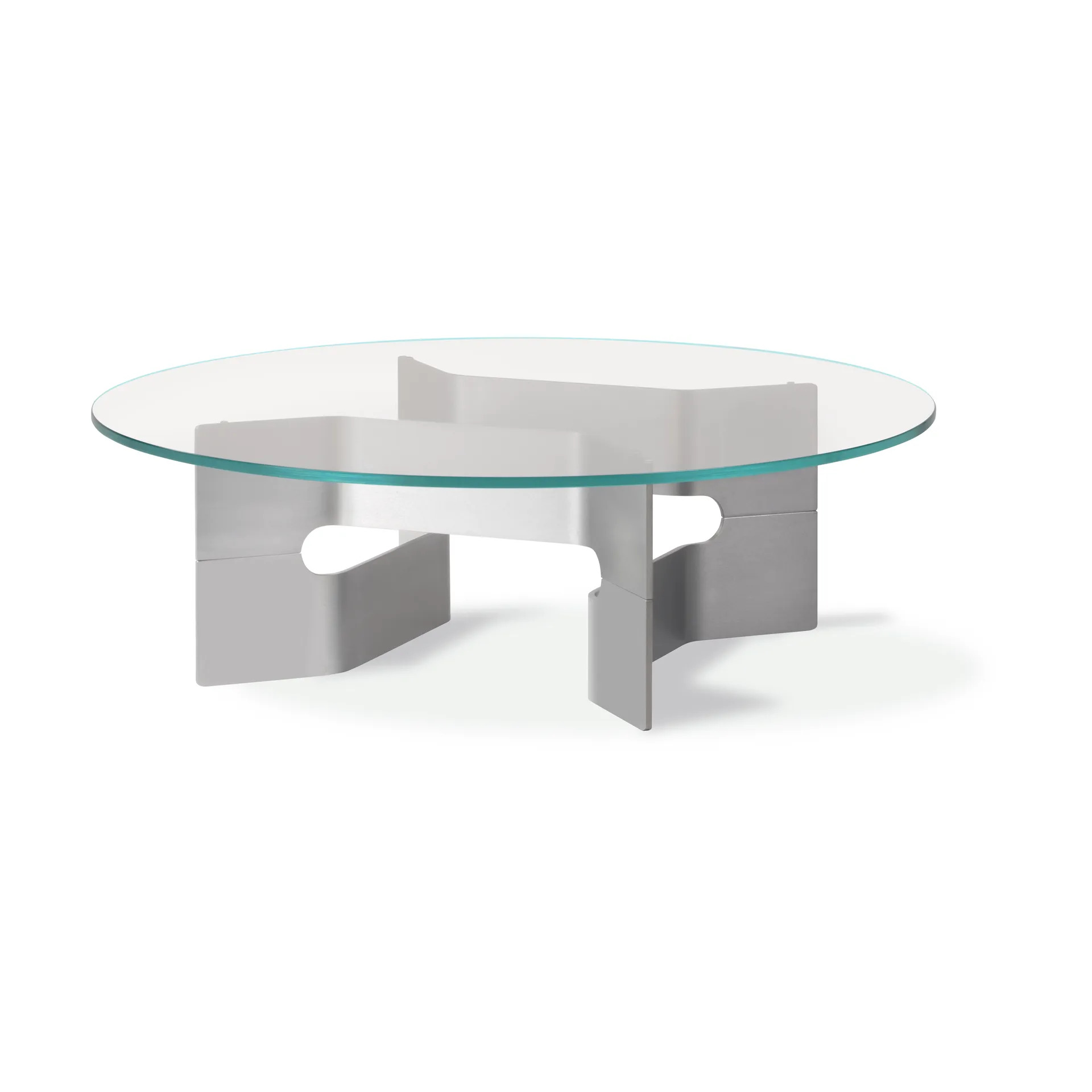 Fredericia Furniture JG sohvapöytä ä˜98 cm Lasia harjattu alumiini