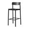 &Tradition Betty TK15 Bar Chair baarituoli 75 cm Mustalakattu saarni-musta pellava – kuva 2