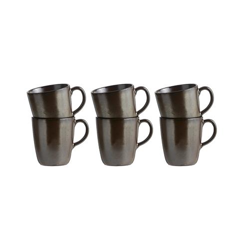 Aida Raw Mugg m Öra Metallic Brown 6 st 35cl