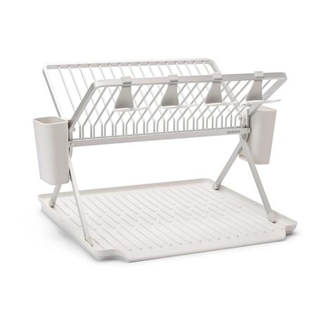 Brabantia-astiankuivausteline, kokoontaitettava, iso, vaaleanharmaa