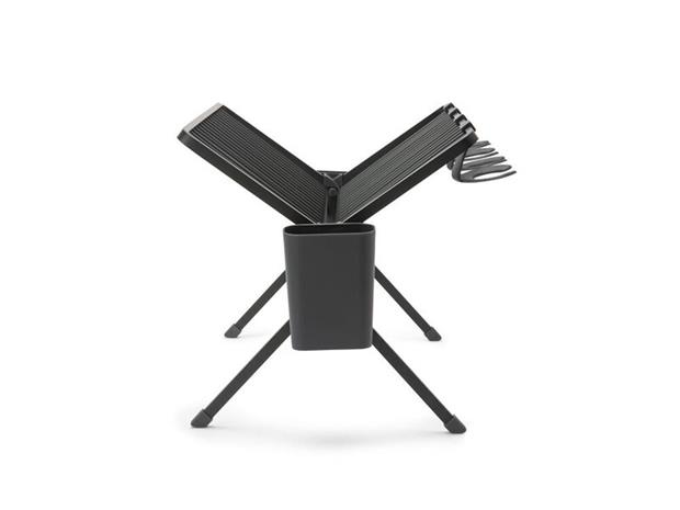Brabantia-astiankuivausteline, kokoontaitettava, iso, tummanharmaa