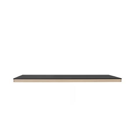 Muuto Linear System Middle Module -pöytä Black nanolaminate-Black