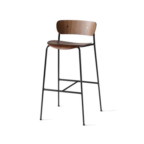 &Tradition Pavilion Bar stool Av9, walnut/Black