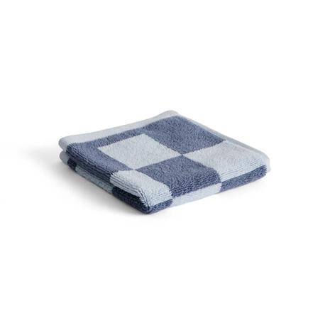 HAY Check pyyhe 30x30 cm Steel blue