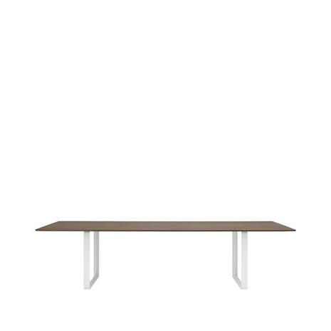 Muuto 70/70 ruokapöytä 295 x 108 cm Solid smoked oak-White