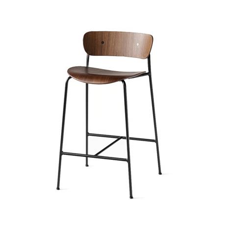 &Tradition Pavilion Bar stool Av7, walnut/Black