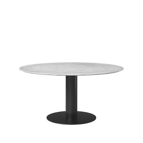 Gubi 2.0 Dining Table Bianco Carrara/Black ä˜150 cm