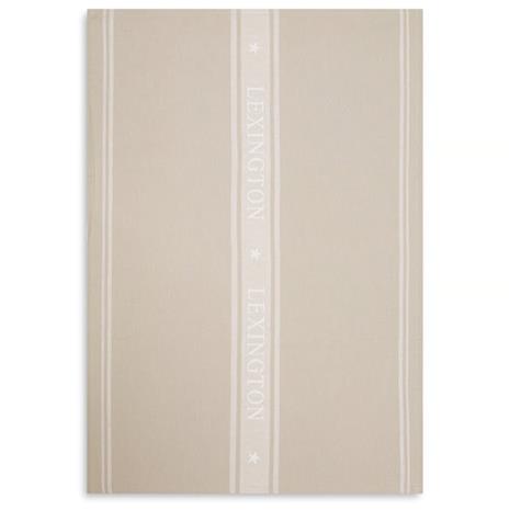 Lexington Icons Star -keittiöpyyhe 50 x 70 cm Beige-white