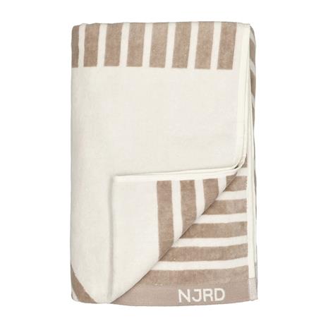 NJRD Stripes kylpypyyhe 100 x 150 cm Beige