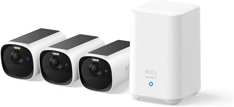Anker EufyCam 3x E40 + HomeBase 2 16GB | Human detection