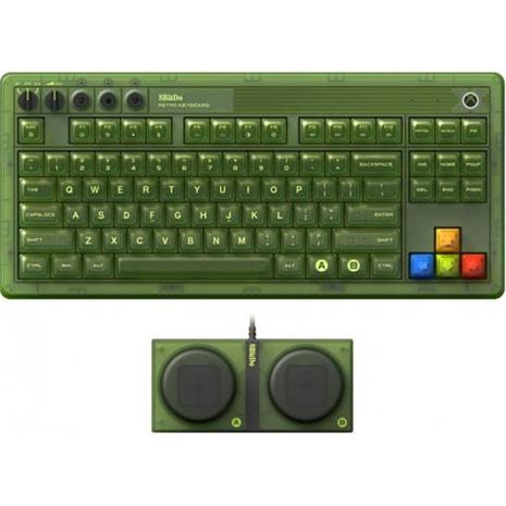 8BitDo Retro 87 Mechanical Keyboard - Xbox Edition, pelinäppäimistö
