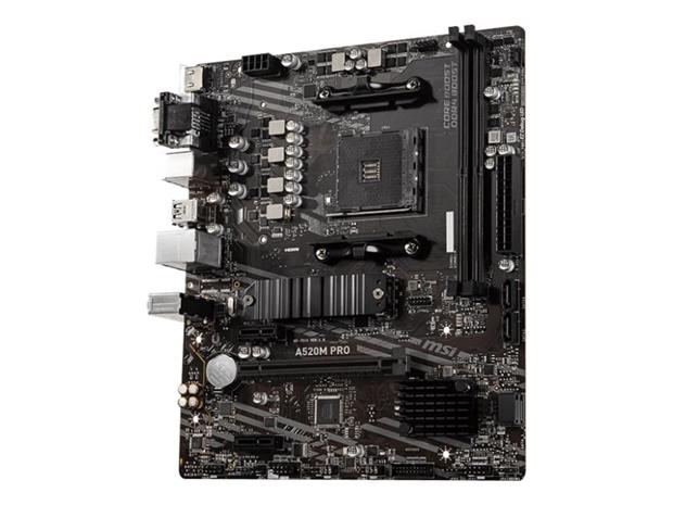 MSI A520M PRO - emolevy- micro-ATX -