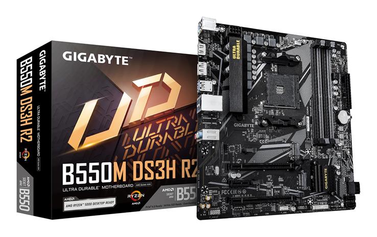 Gigabyte B550M DS3H R2 mATX-emolevy
