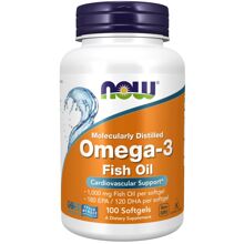 NOW Omega-3 1000 mg 100 kapselia