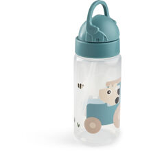 Done by Deer - Straw bottle - Tiny farm Blue - 350 ml