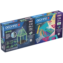 Geomag Glow & Glitter Panels Rakennussarja 2-pack 47