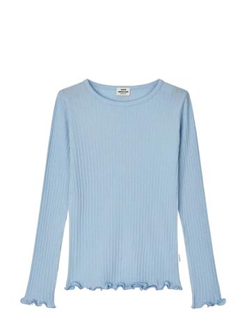 Mads Nørgaard Pointella Trudy Tee Ls - Blue - 176