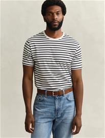 GANT Pima Stripe Ss Tshirt - Navy - XXXL