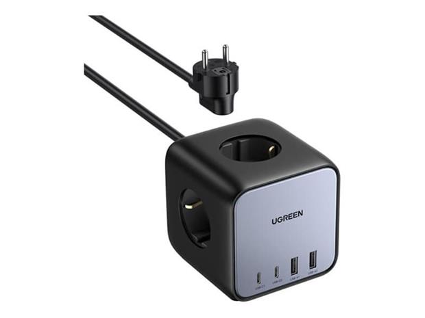 UGREEN Power Strip Cube EU UGREEN CD268, 65W, 1,8m (musta)