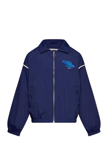 Mini Rodini Planet Emb Nylon Jacket - Navy - 140/146