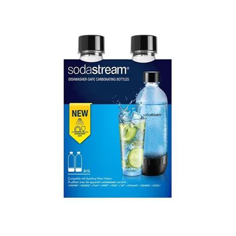 SodaStream Classic pullo 2x1 litraa, musta