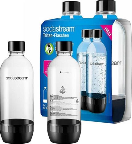 SodaStream Classic pullo 2x1 litraa, musta