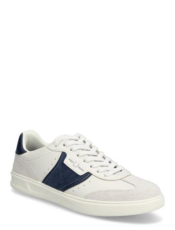 Fred Perry B4 Textured Lthr / Suede - Cream - 47