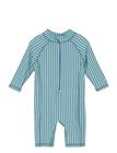 Huttelihut Swim Suit Ls - Upf 60+ - Pink - 104