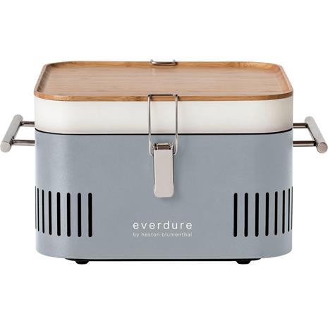 kolgrill Kub 38,5 x 31,5 x 22,5 cm grå – kuva 7/8
