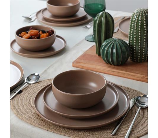 Heritage astiasto Taupe, 18 kpl