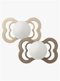 BIBS - Pacifier Supreme - Vanilla Glow/Dark Oak Glow - Size 2