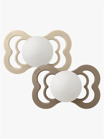 BIBS - Pacifier Supreme - Vanilla Glow/Dark Oak Glow - Size 2