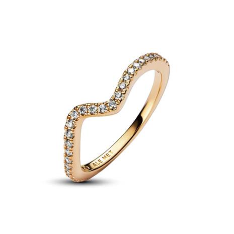 Pandora Timeless Ring Stackable Sparkling Wave sormus 162539C01