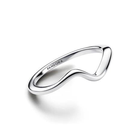 Pandora Timeless stackable Polished Wave Ring Sterling silver sormus 193095C00-52