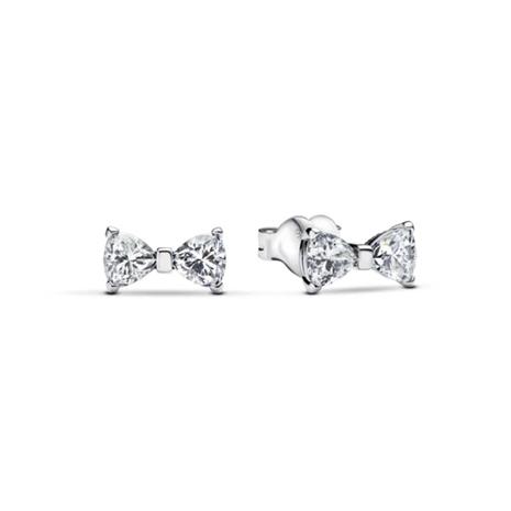 Pandora Timeless hopeakorvakorut kirkas rusetti 293542C01