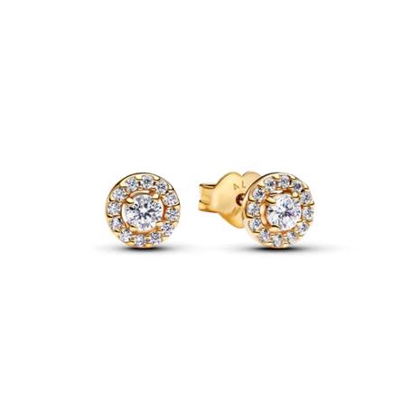 Pandora Timeless kullatut halo tappikorvakorut 263019C01