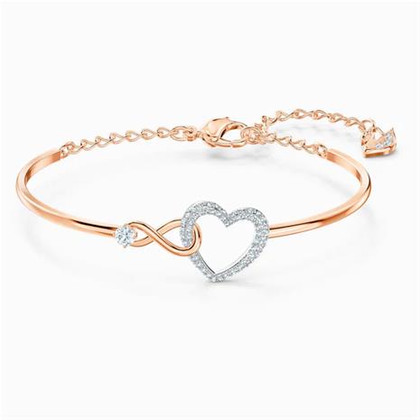 Swarovski Infinity Heart Bangle -rannekoru 5518869