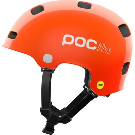 POCito Crane MIPS, pyöräilykypärä, junior, fluorescent orange