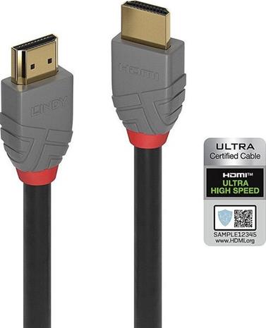 Lindy Anthra Line HDMI cable with Ethernet - 3 m – kuva 5/6