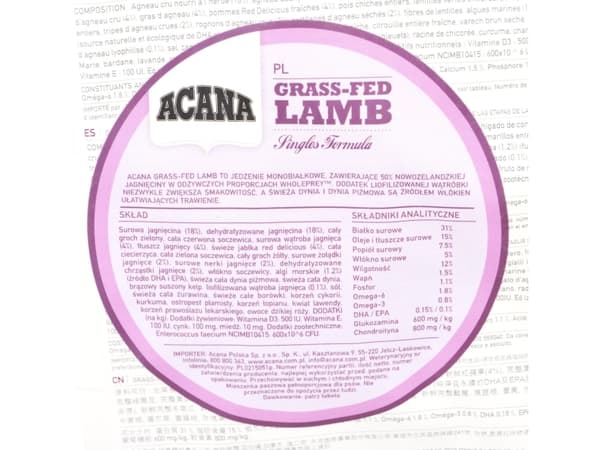 Acana Grass-Fed Lamb - 2kg