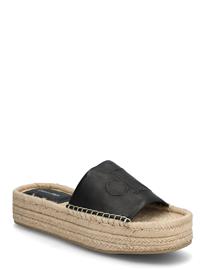 Calvin Klein Flatf Espa Mule Lth Mg - Black - 42