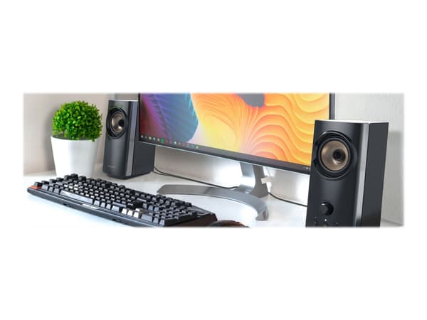 Creative T60 Compact Hi-Fi 2.0 Speakers, Black – kuva 6/8
