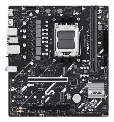 ASUS PRIME B850M-K Emolevy - AMD B850 - AMD AM5 socket - DDR5 RAM - Micro-ATX